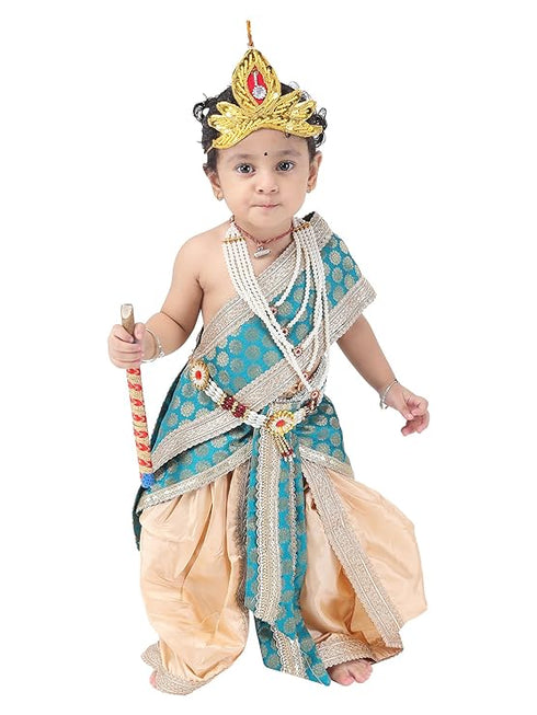 Krishna Dress for Kids | Janmashtami Graceful Outfit with Elegant Dhoti