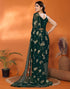 Vasthrlay Georgette Weaving Unstitched Red Saree