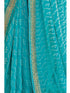 Vasthrlay Embroidery Georgette Unstitched Sky Blue Saree