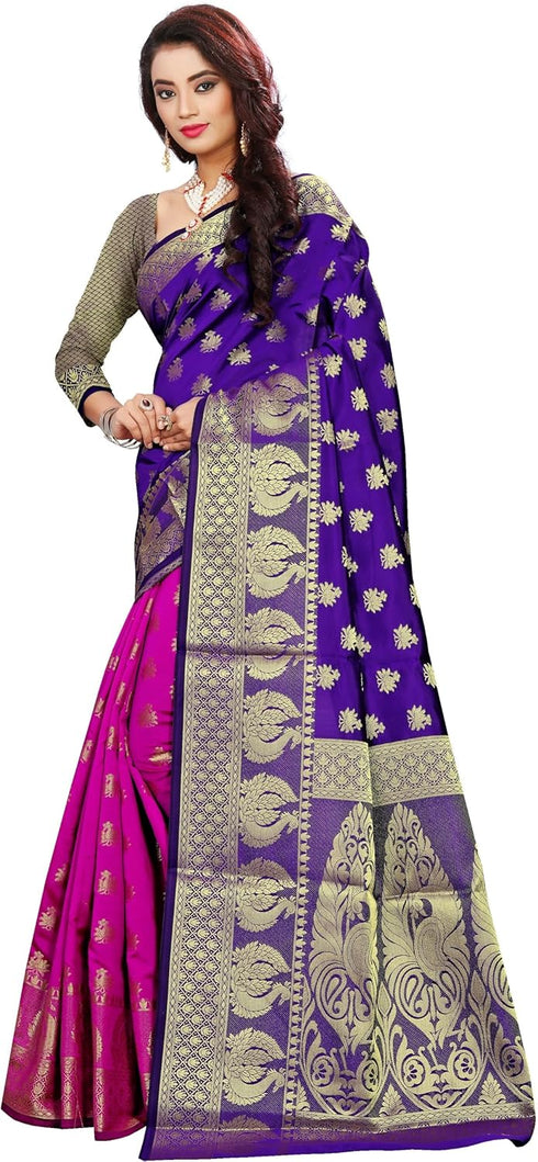 Vasthrlay Jacquard Unstiched Ethnic Wear