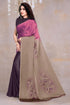 Vasthrlay Fashion Chiffon Printed Grey Ethnic Wear