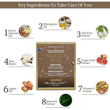 Nyassa Mountain Musk Natural Bathing Handmade Soap