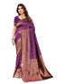 Vasthrlay Pink Kanjivaram Unstitched Saree