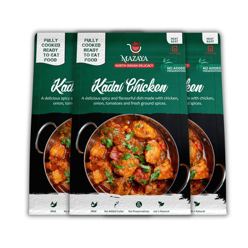 Mazaya Kadhai Chicken North Indian Style Delicious (Non Veg (Pack of 3))
