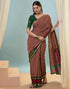 Vasthrlay Printed Weaving Unstitched Maroon Saree