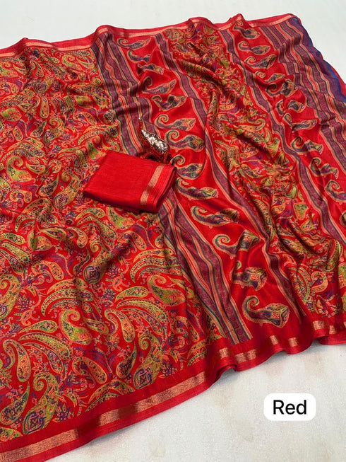 Vasthrlay Tussar Silk Saree