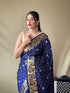 Vasthrlay Kanjivaram Banarasi Jacquard Unstitched Saree