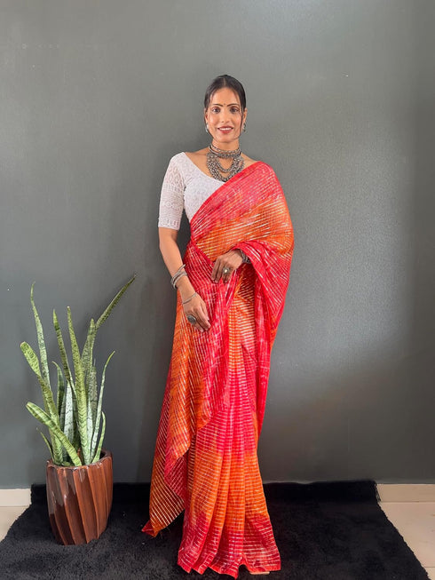Vasthrlay Chiffon Rimzim Designer Chikankari
