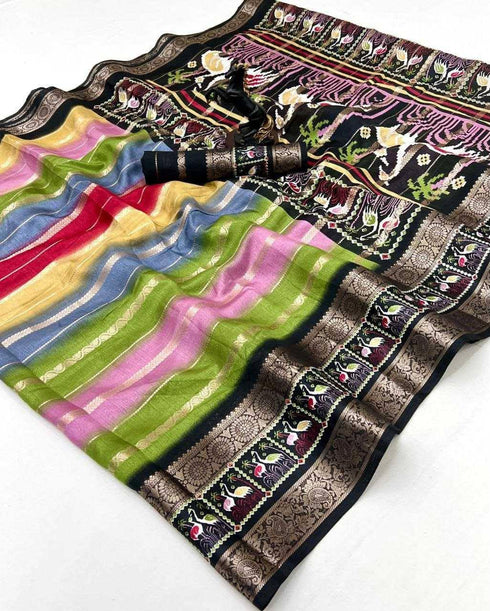 Vasthrlay Tussar Silk Saree