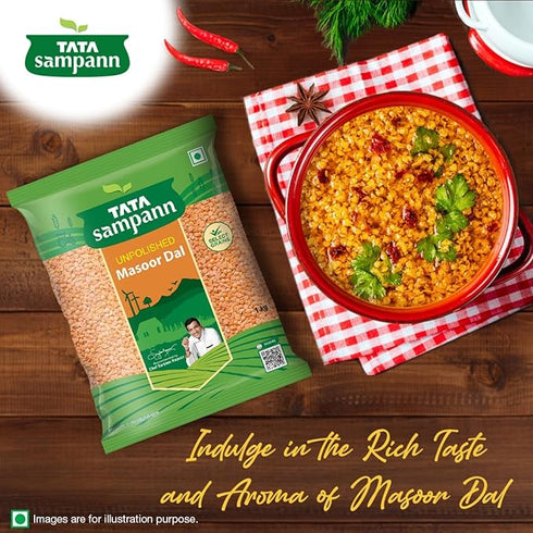 Tata Sampann Unpolished Masoor Dal (Split)
