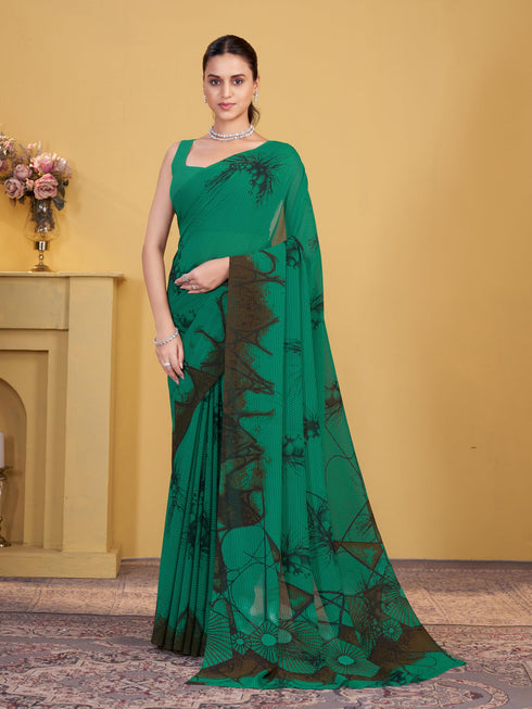 Vasthrlay Georgette Printed Saree
