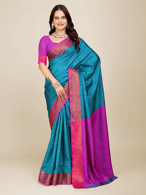 Vasthrlay Multicoloured Banarasi Ethnic Wear