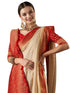 Vasthrlay Women'S Woven Design Ethnic Motif Georgette Kanjeevaram Saree With Unstiched Blouse Piece
