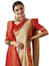 Vasthrlay Women'S Woven Design Ethnic Motif Georgette Kanjeevaram Saree With Unstiched Blouse Piece