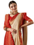 Vasthrlay Women'S Woven Design Ethnic Motif Georgette Kanjeevaram Saree With Unstiched Blouse Piece