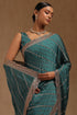 Vasthrlay Olive Chiffon Embellished