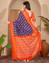 Vasthrlay Womens Printed Unstitched Purple Saree