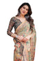 Vasthrlay Handloom Tassels Botanical Saree
