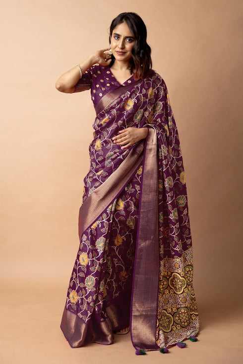 Vasthrlay Fashion Peacock Printed Ethnic Wear