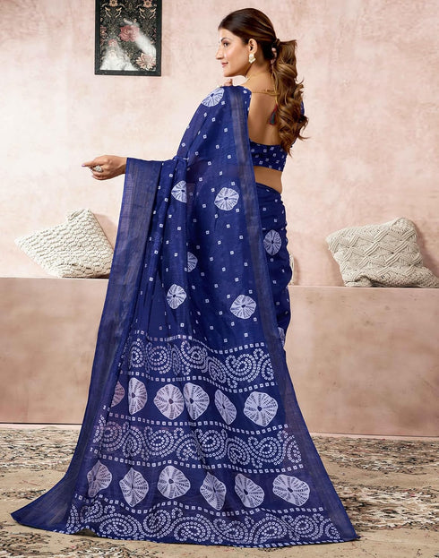 Vasthrlay Womens Cotton Blouse Teal Saree