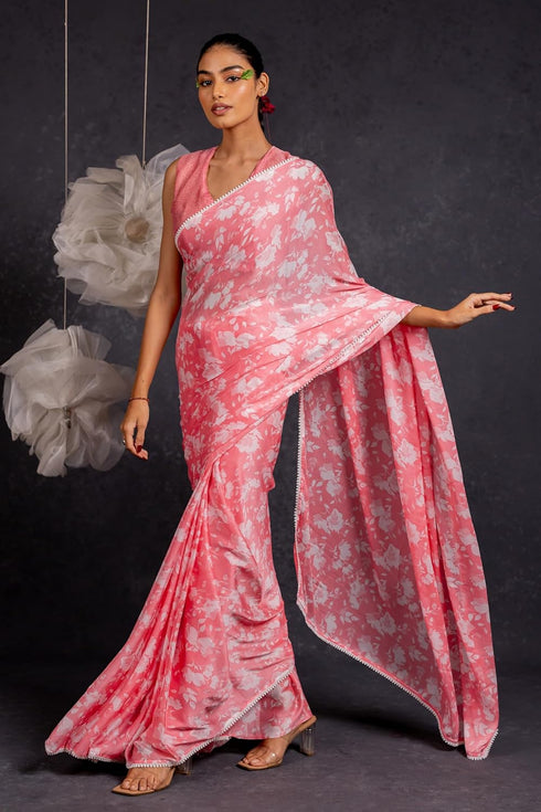 Vasthrlay Fashion Chiffon Georgette Printed Ethnic Wear
