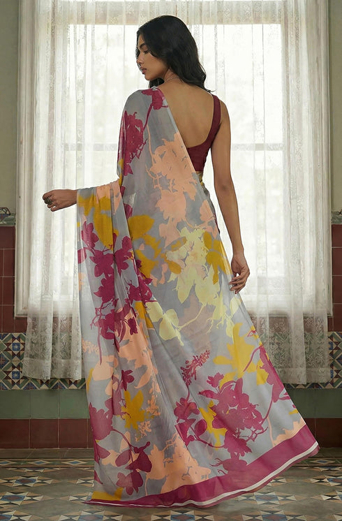 Vasthrlay Georgette Printed Saree