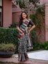 Vasthrlay Womens Printed Unstitched Dusty Pink Saree