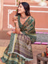 Vasthrlay Womens Printed Unstitched Purple Saree