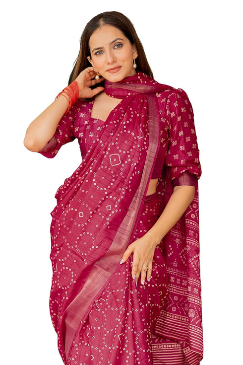 Vasthrlay Fashion Bandhani Printed Ethnic Wear