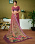 Vasthrlay Womens Cotton Printed Brown Saree
