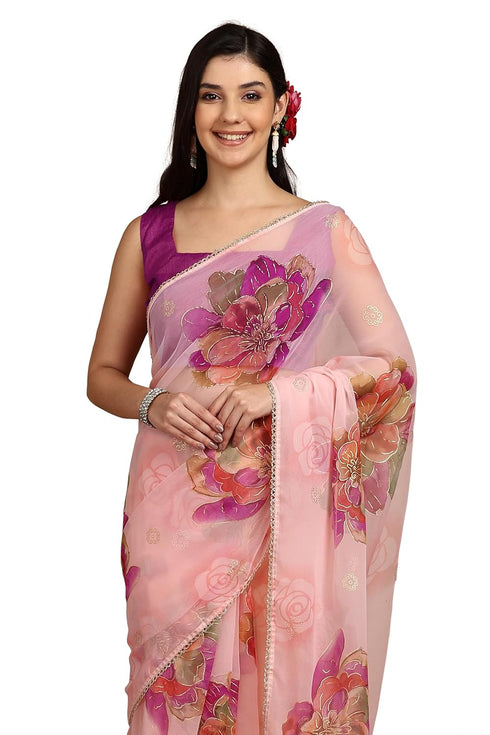 Vasthrlay Fashion Georgette Printed Ethnic Wear