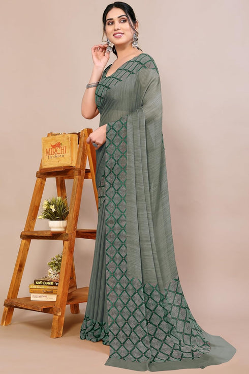 Vasthrlay Fashion Chiffon Printed Ethnic Wear