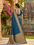 Vasthrlay Jaquard Traditional Unstitch Pink Ethnic Wear