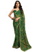 Vasthrlay Georgette Bandhani Unstitched Maroon Saree