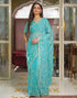 Vasthrlay Georgette Embroidery Unstitched Maroon Saree