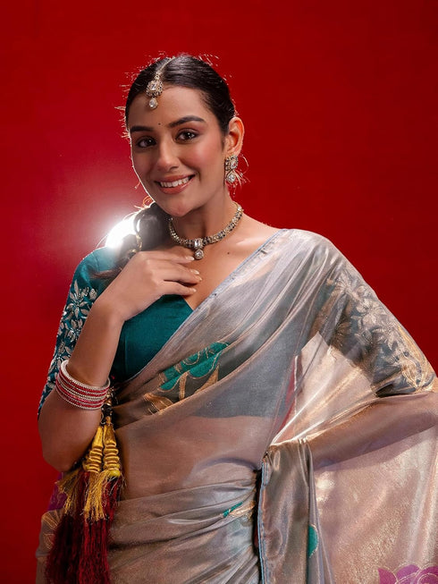Vasthrlay Shimmer Light Saree