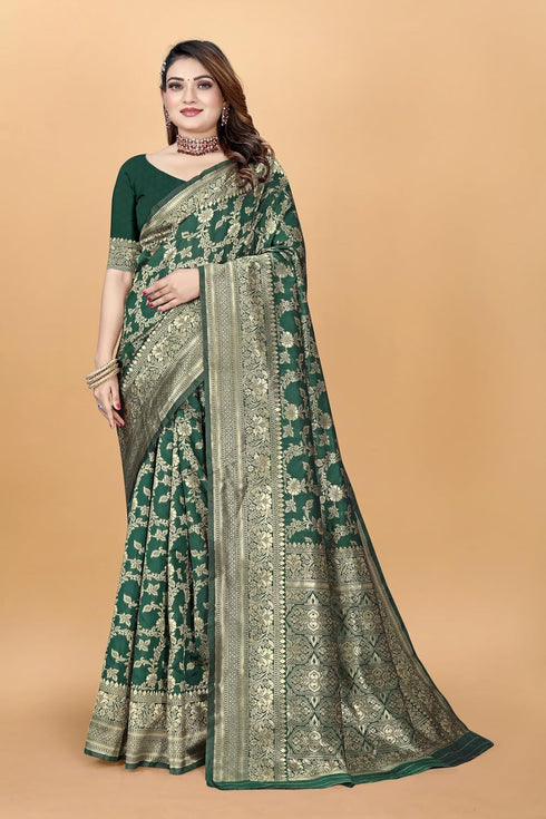 Vsathrlay Saree Kanjivaram Silk Pari Maroon