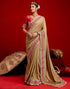 Vasthrlay Vichitra Embroidery Unstitched Red Saree