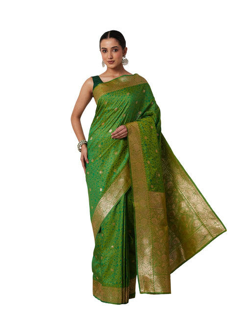 Vasthrlay Banarasi Unstitched Saree