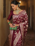 Vsathrlay Saree Kanjivaram Silk Pari Red