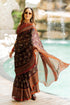 Vasthrlay Fashion Chiffon Printed Navy Ethnic Wear