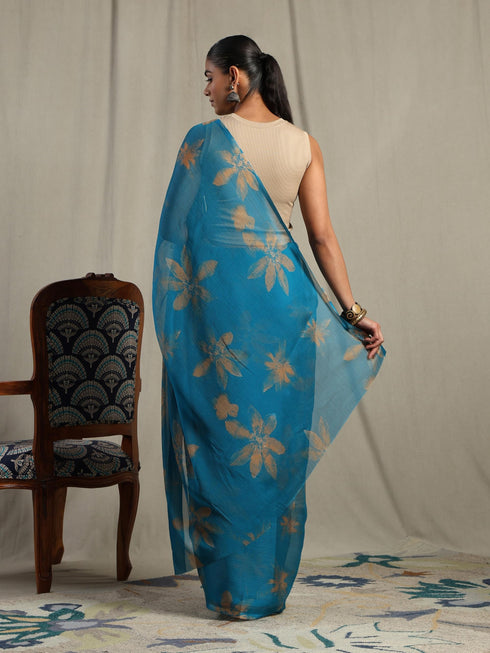Vasthrlay Chiffon Floral Saree