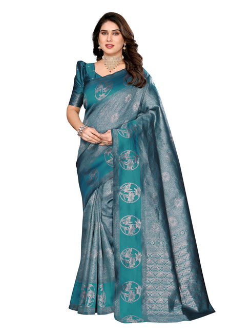 Vasthrlay Silk Unstitched Saree