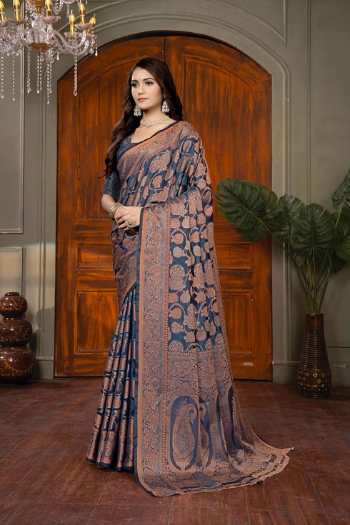 Vsathrlay Kanjivaram Banarasi Festival Wedding Ethnic Wear