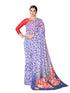 Vasthrlay Green Georgette Unstitched Saree