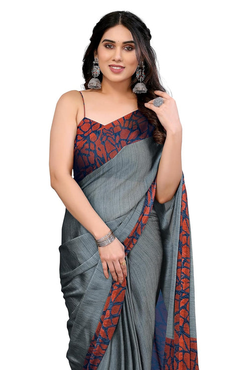 Vasthrlay Fashion Chiffon Abstrect Printed Ethnic Wear