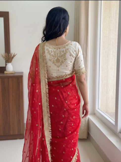 Vasthrlay Georgette Embroidery Saree