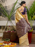 Vasthrlay Scalloped Embroidery White Saree