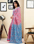 Vasthrlay Womens Printed Unstitched White Saree
