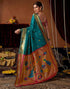 Vasthrlay Womens Paithani Unstitched Pink Saree